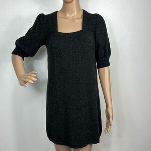 Aqua Cashmere Charcoal Gray 1/2 Sleeve Mini Dress Size XS